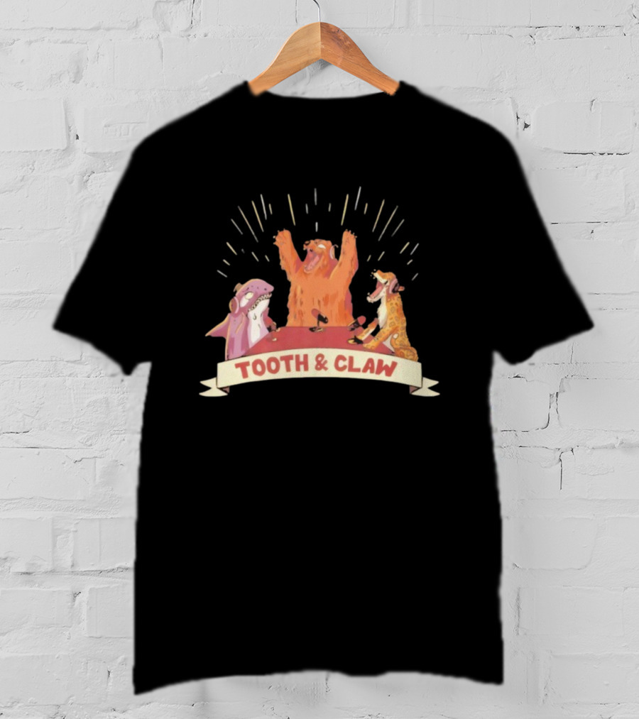 Tooth And Claw Podcast Animal Trio Doppleganger T-Shirt
