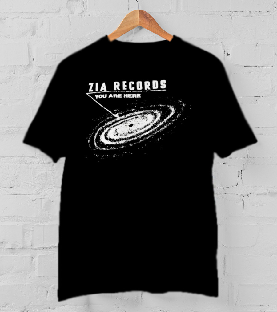 Zia Records You Are Here Galaxy Design T-Shirt