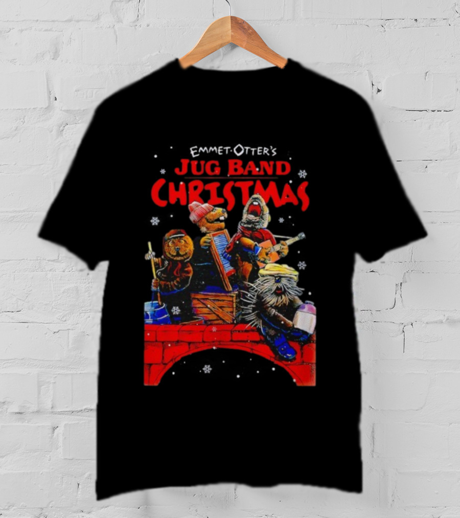 Emmet Otter Jug Band Christmas Movie Characters Holiday Music Scene T-Shirt