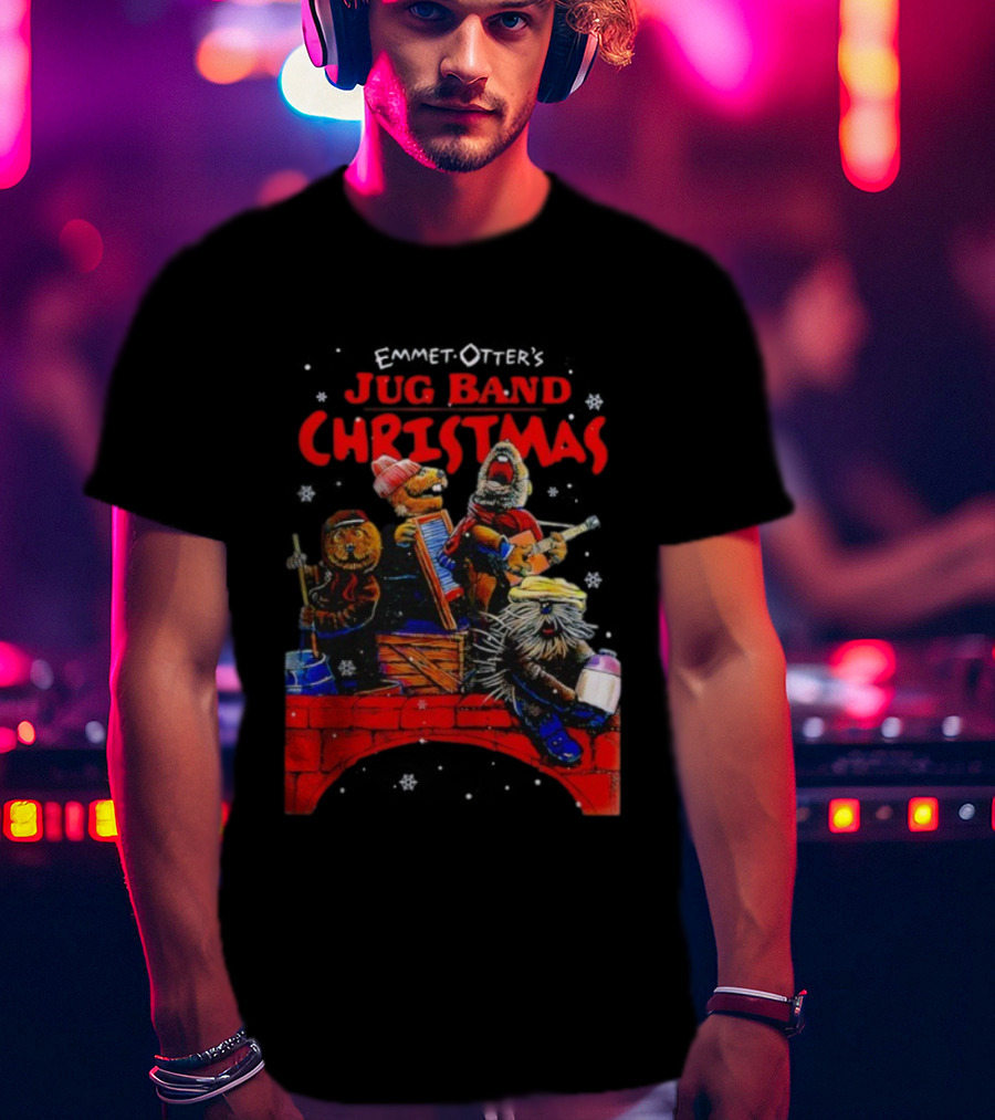 Emmet Otter Jug Band Christmas Movie Characters Holiday Music Scene T-Shirt