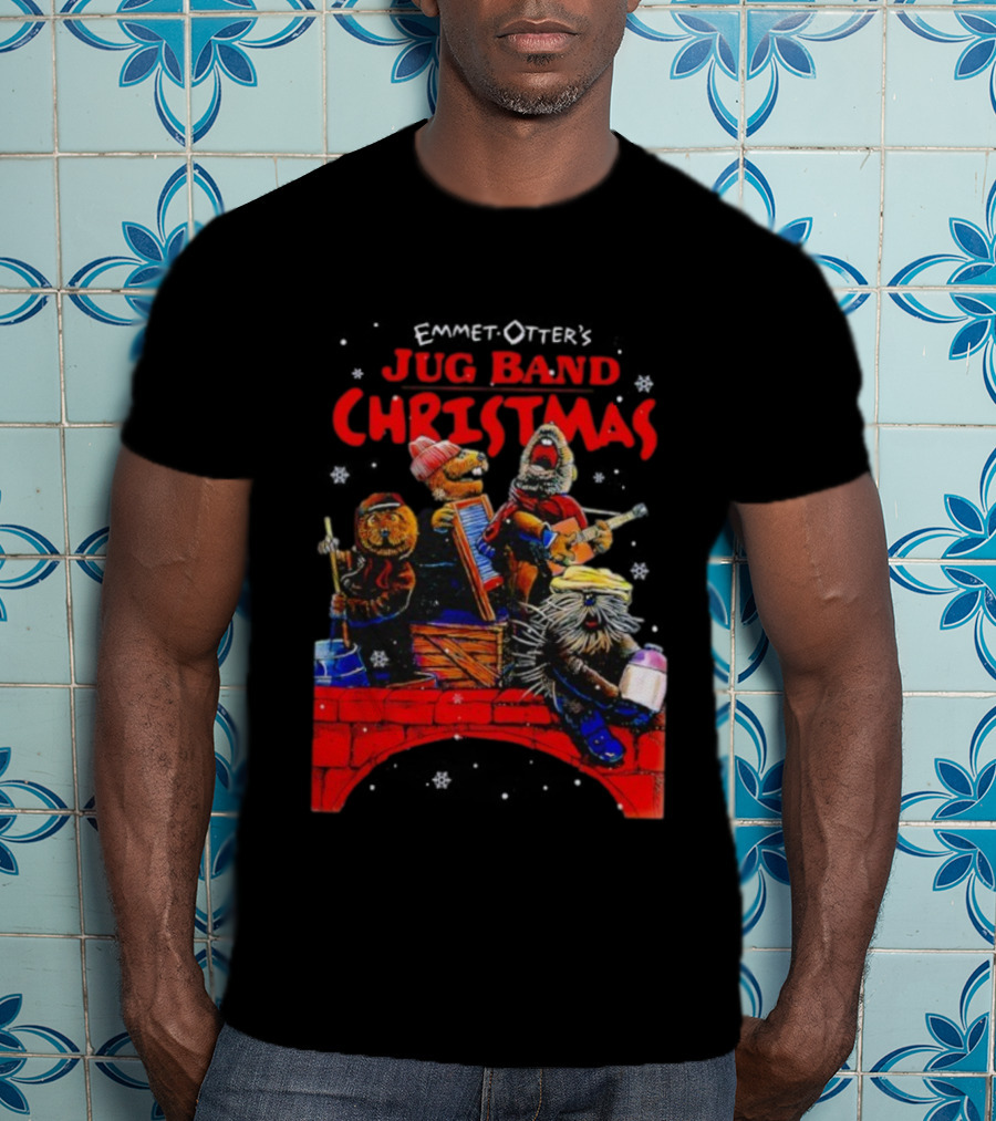 Emmet Otter Jug Band Christmas Movie Characters Holiday Music Scene T-Shirt