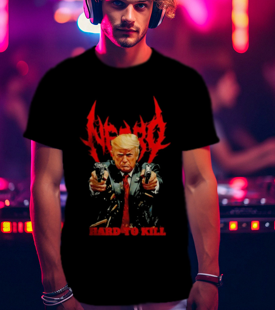 Donald Trump Necro Hard To Kill Two Handguns T-Shirt