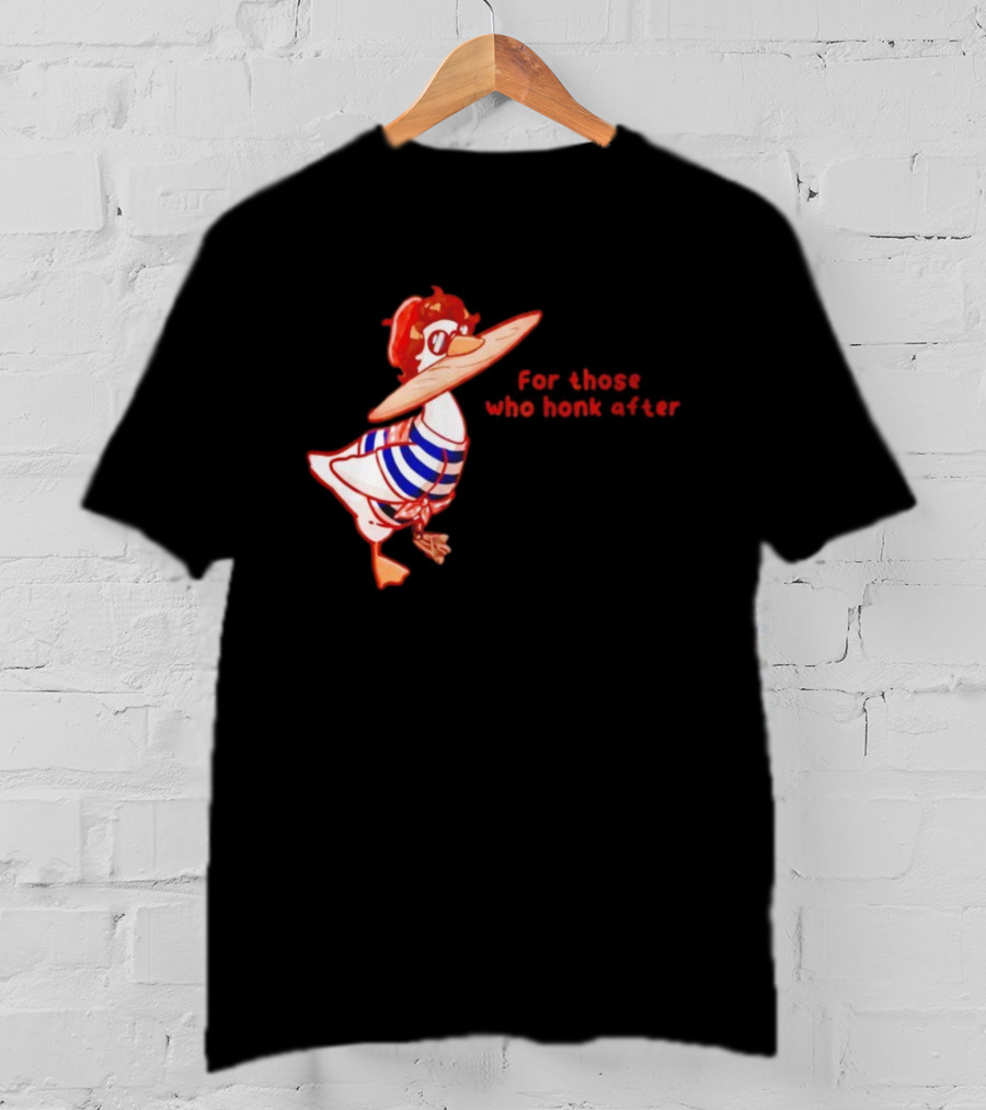 Goosetave For Those Who Honk After Goose In Glasses And Striped T-Shirt