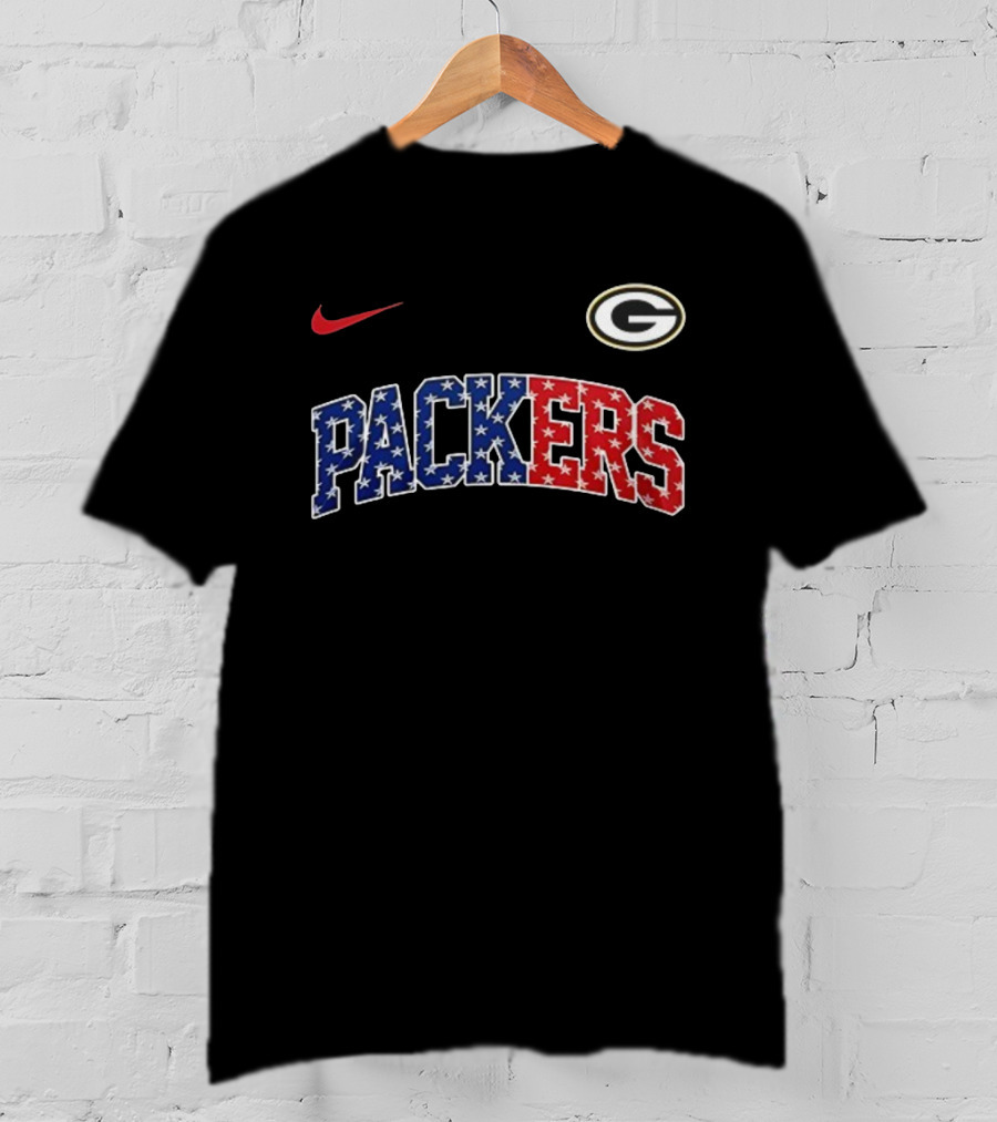 Nike Green Bay Packers Never Forget January 6th 2021 American Flag T-Shirt