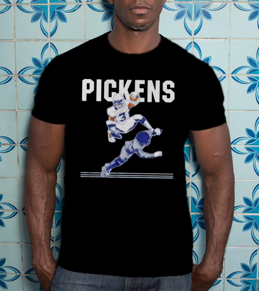 Pickens Hurdle Dallas Football Player Graphic T-Shirt