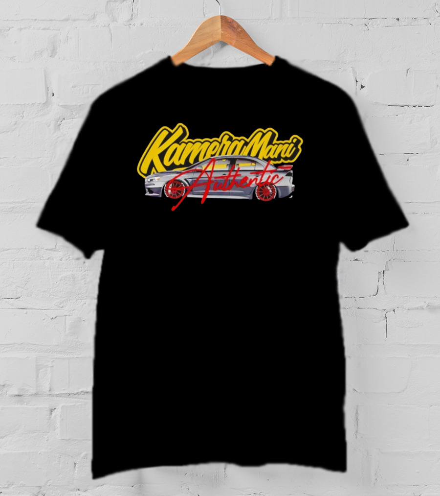 Kamera Mani Authentic Car Red Rims Sports Style T-Shirt