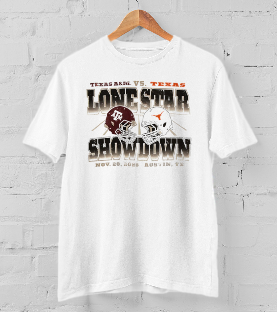 Texas A&M Vs Texas Longhorns Lone Star Showdown Nov 28 2025 Austin TX T-Shirt