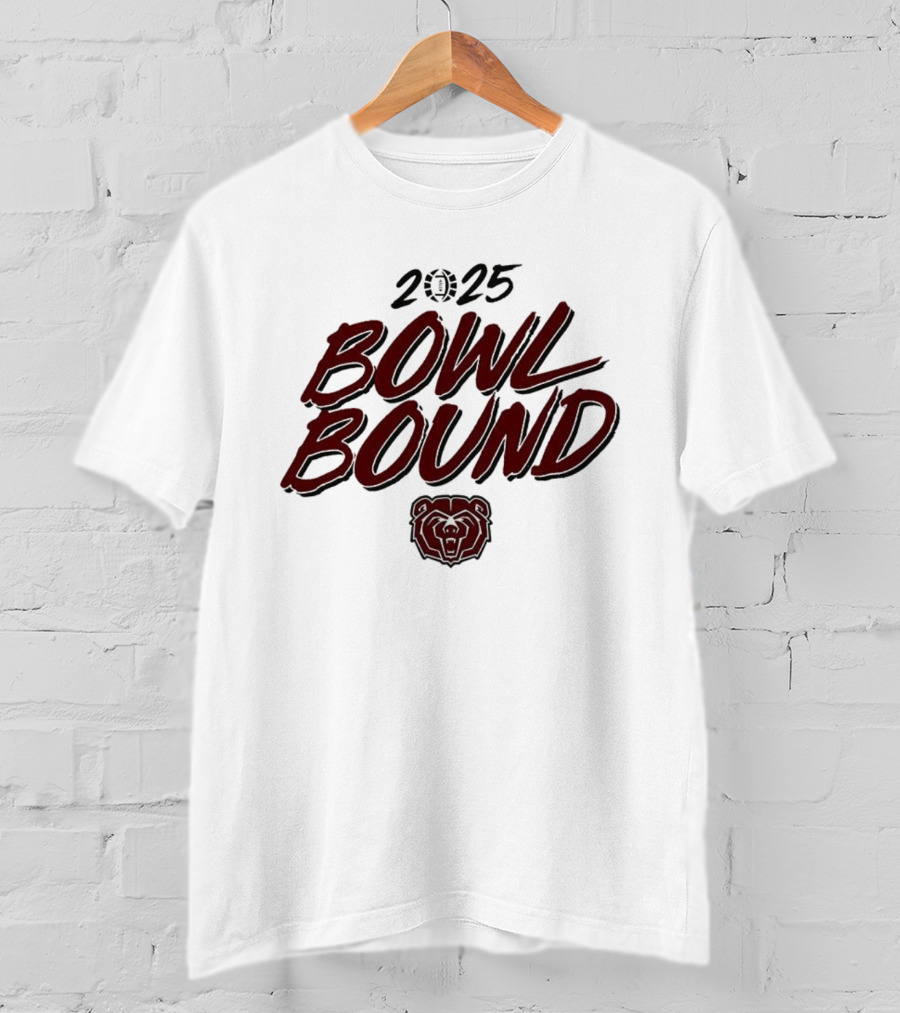 Missouri State Bears 2025 Bowl Bound Bear Head T-Shirt