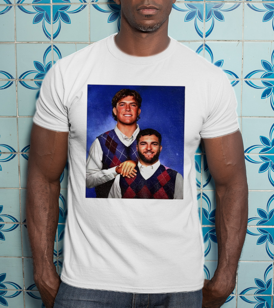 NY Giants Step Brothers Dart And Cam Football Duo T-Shirt