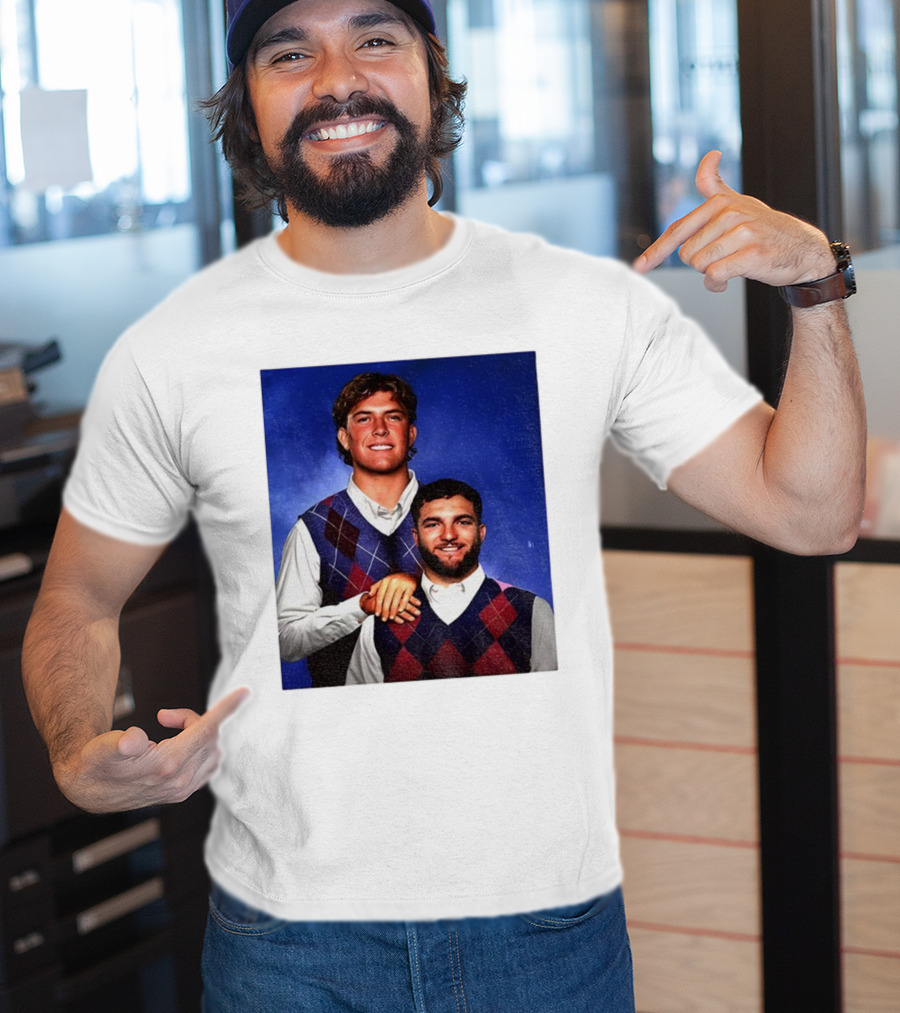 NY Giants Step Brothers Dart And Cam Football Duo T-Shirt