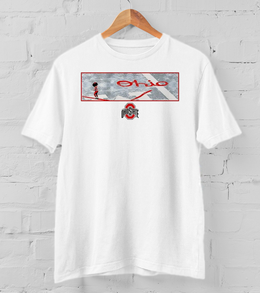 Ohio State Buckeyes Football Ohio Stadium Brutus Mascot T-Shirt
