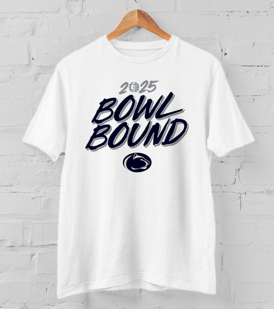 Penn State Nittany Lions 2025 Bowl Bound Football Team Logo T-Shirt