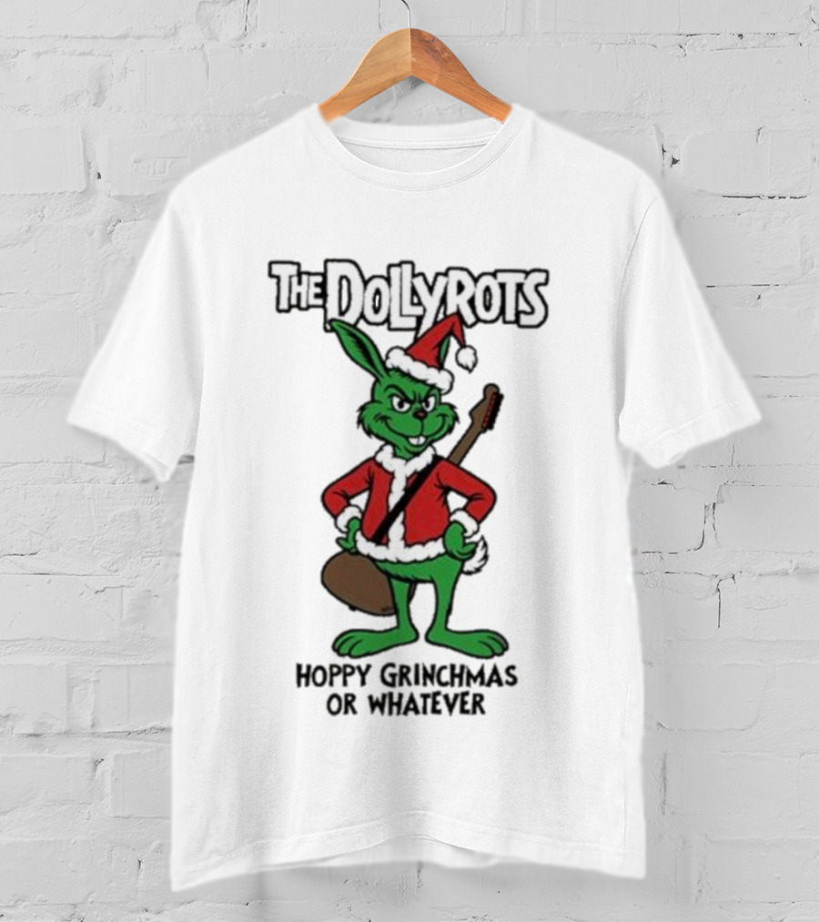 The Dollyrots Hoppy Grinchmas Festive Santa Bunny T-Shirt