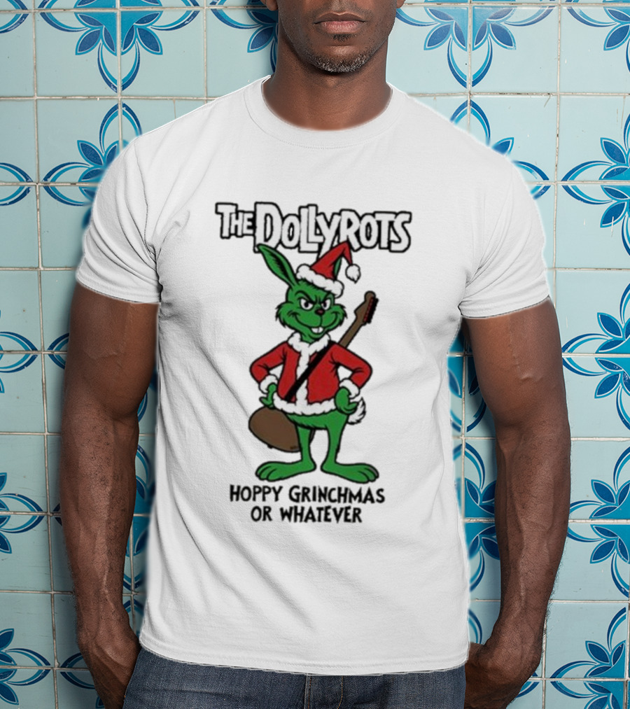 The Dollyrots Hoppy Grinchmas Festive Santa Bunny T-Shirt