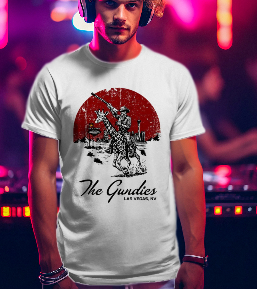 The Gundies Las Vegas Cowboy Giraffe Adventure T-Shirt