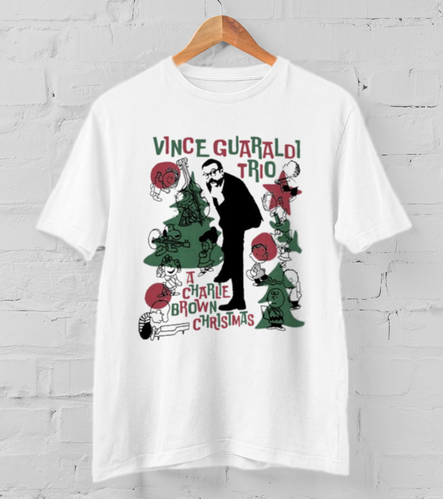 Vince Guaraldi Trio Peanuts Characters A Charlie Brown Christmas T-Shirt