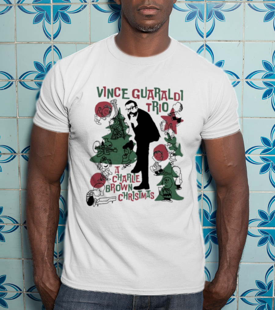 Vince Guaraldi Trio Peanuts Characters A Charlie Brown Christmas T-Shirt