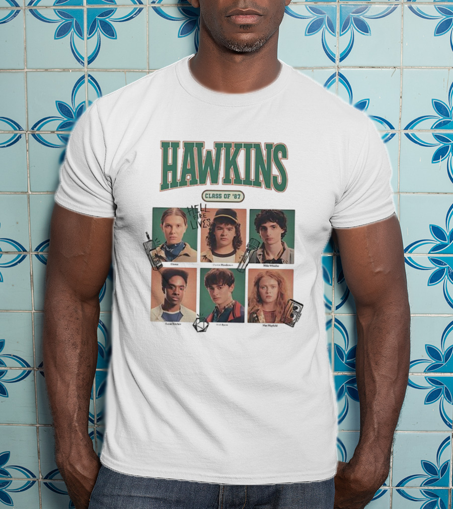 Hawkins Class Of ’87 Hellfire Lives Tour Stranger Things Characters T-Shirt