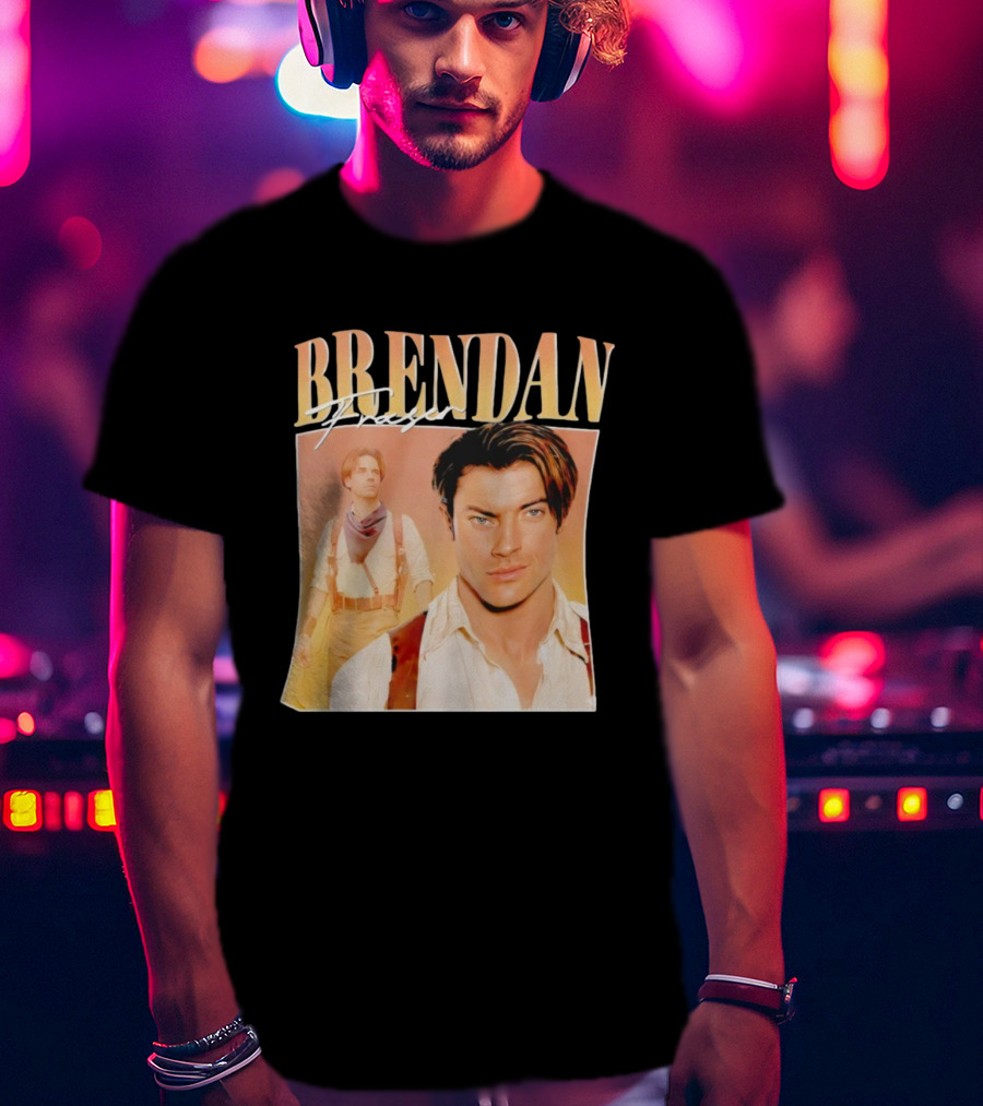 Brendan Fraser 90s Retro Style T-Shirt