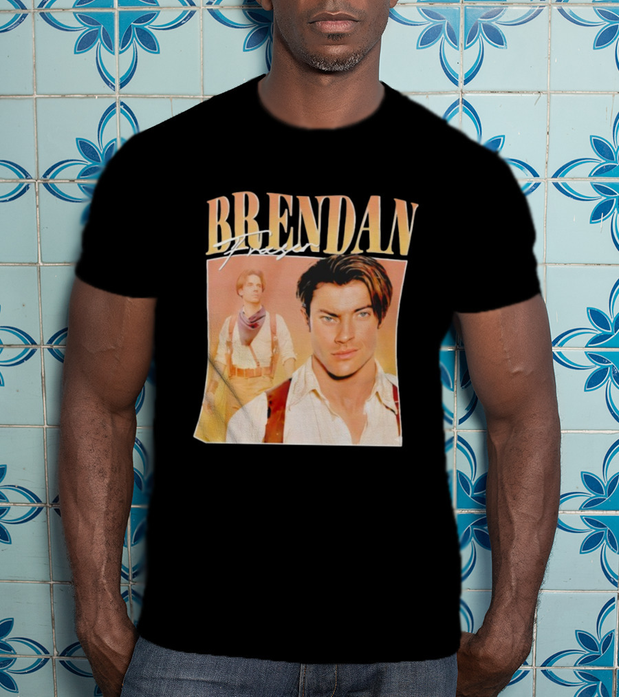 Brendan Fraser 90s Retro Style T-Shirt