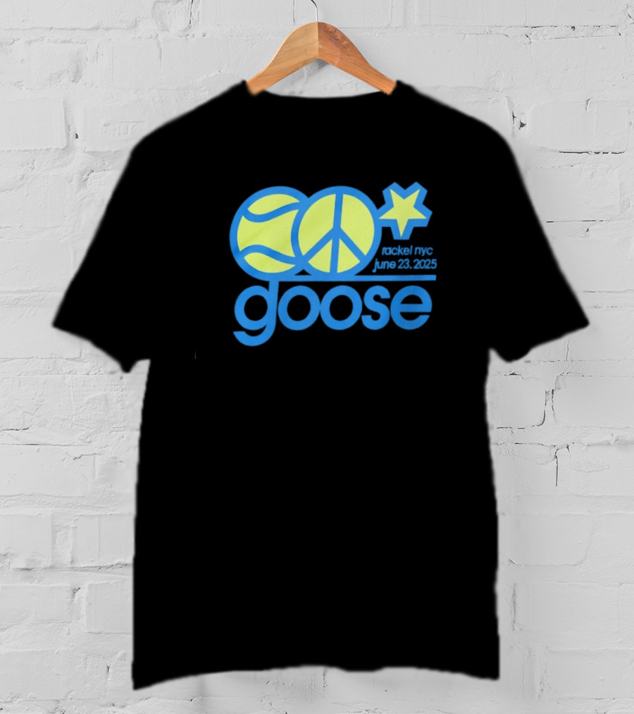 Goose Tennis Peace Star Event NYC June 23 2025 T-Shirt