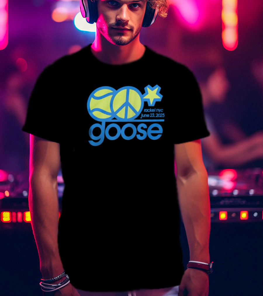 Goose Tennis Peace Star Event NYC June 23 2025 T-Shirt