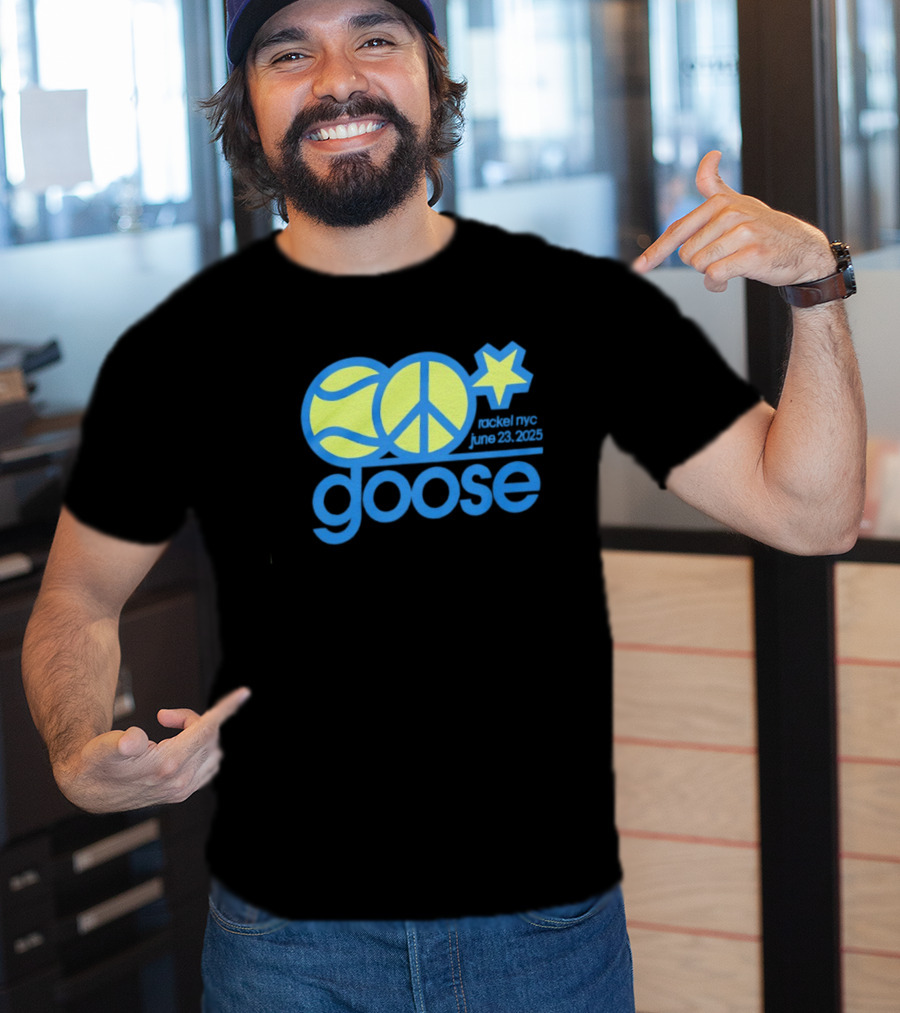 Goose Tennis Peace Star Event NYC June 23 2025 T-Shirt