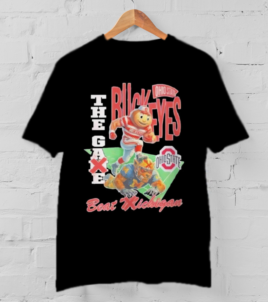 Ohio State Buckeyes 2025 The Game Beat Michigan Vintage Mascot Rivalry T-Shirt