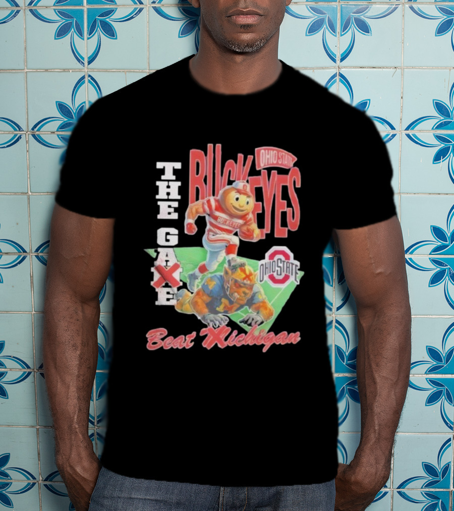Ohio State Buckeyes 2025 The Game Beat Michigan Vintage Mascot Rivalry T-Shirt