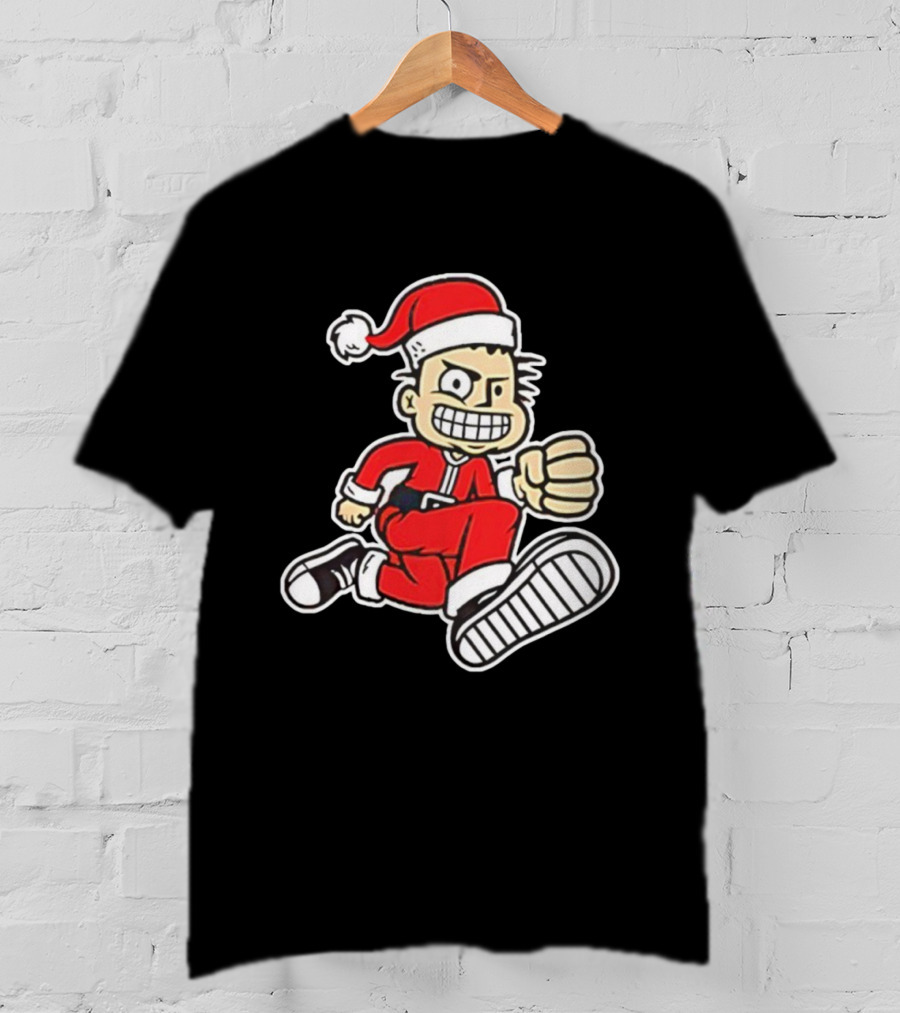 MXPX Santa PX Punk Character In Red Suit With Santa Hat T-Shirt