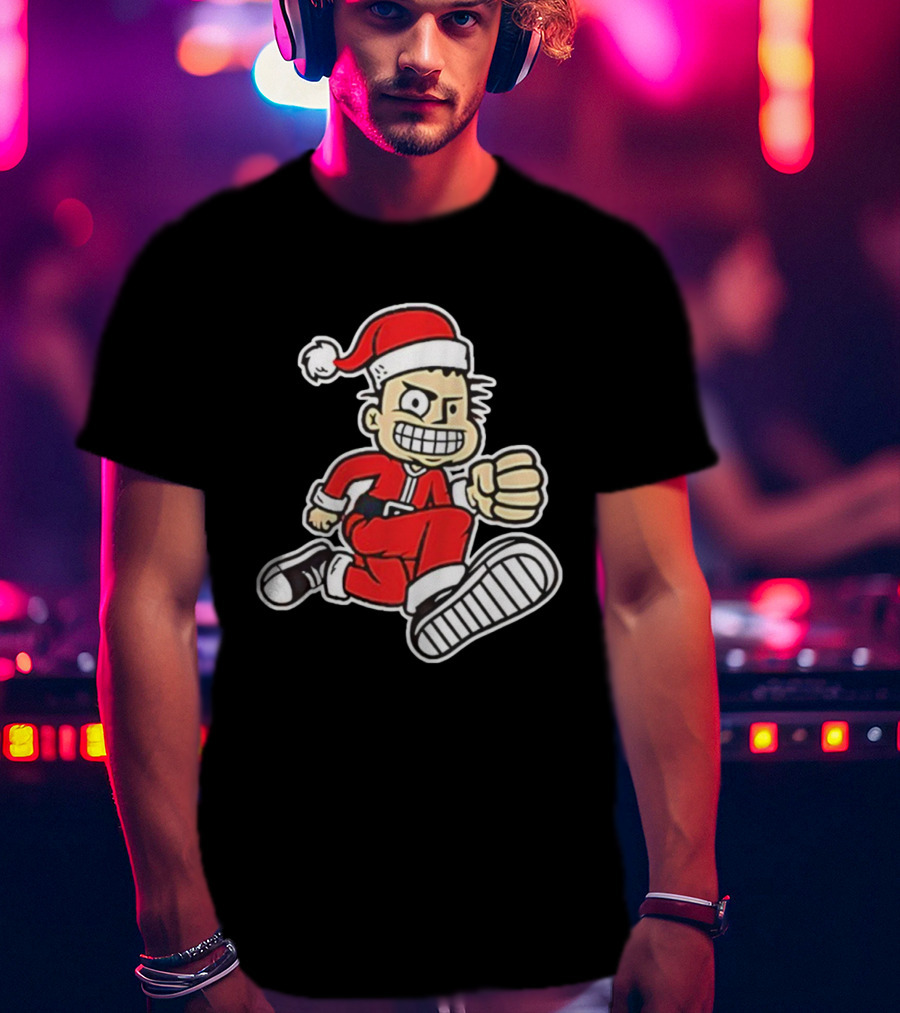 MXPX Santa PX Punk Character In Red Suit With Santa Hat T-Shirt
