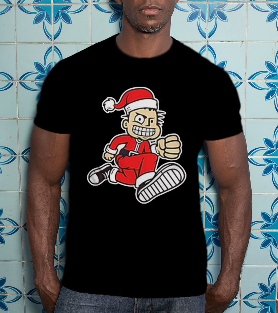 MXPX Santa PX Punk Character In Red Suit With Santa Hat T-Shirt