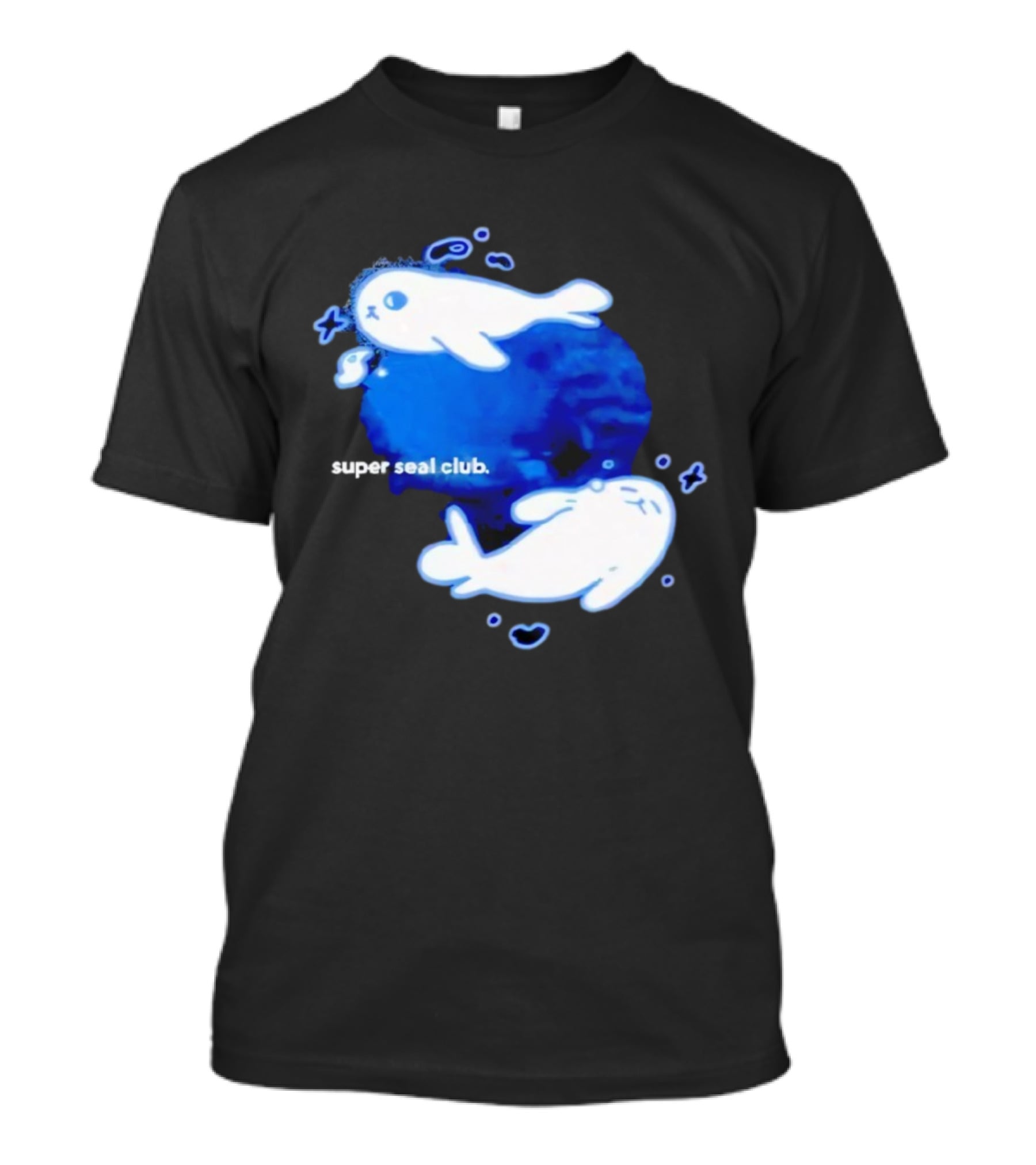 Super Seal Club 2025 Cute Cartoon Seal Design T-Shirt