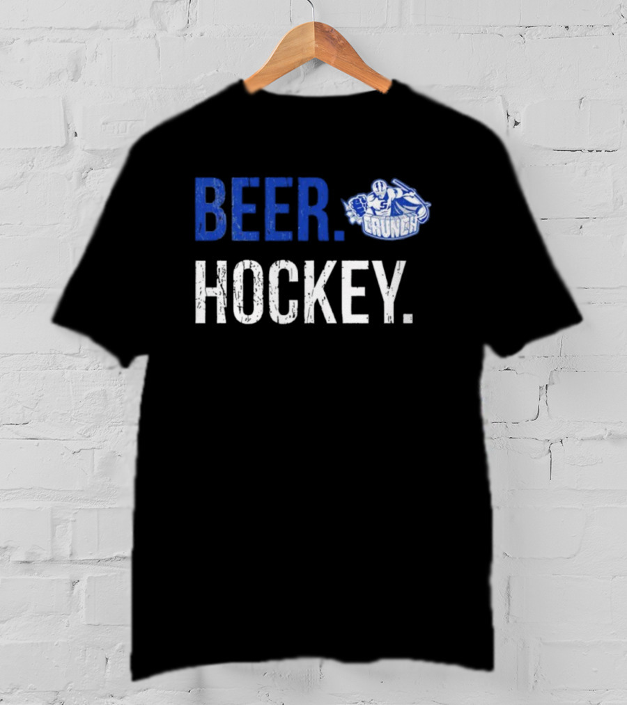 Syracuse Crunch Beer Hockey Enthusiast Apparel T-Shirt