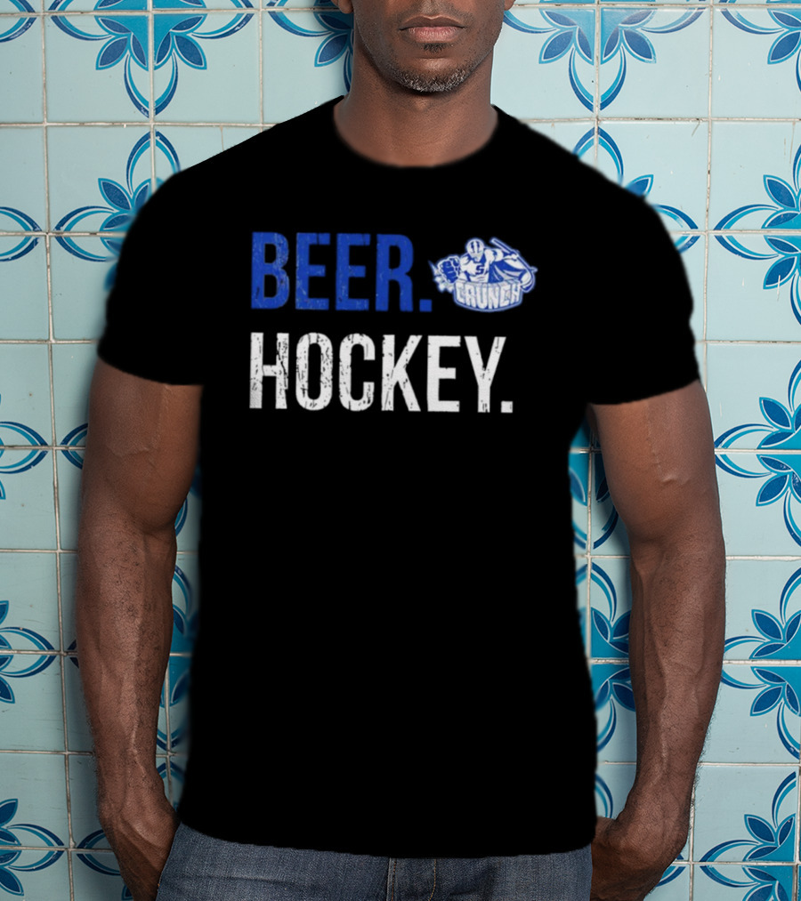 Syracuse Crunch Beer Hockey Enthusiast Apparel T-Shirt
