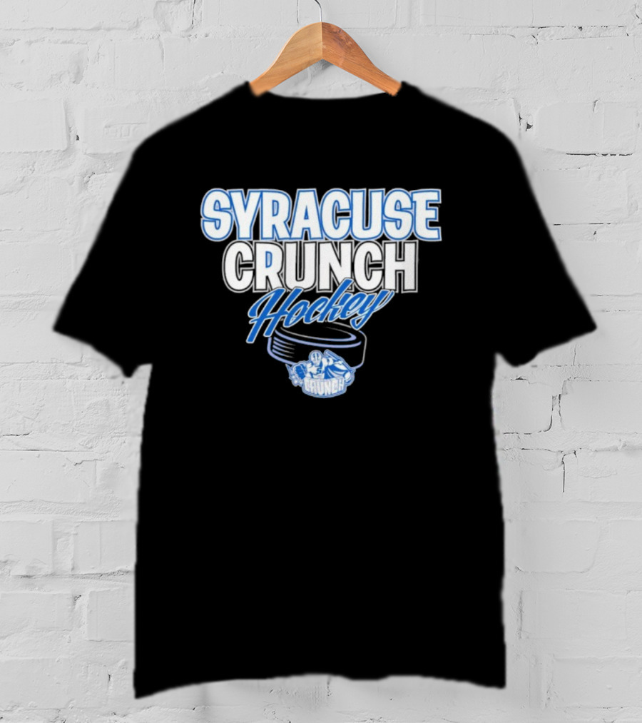 Syracuse Crunch Hockey Team Puck And Mascot Design T-Shirt