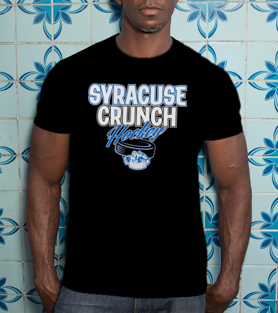 Syracuse Crunch Hockey Team Puck And Mascot Design T-Shirt
