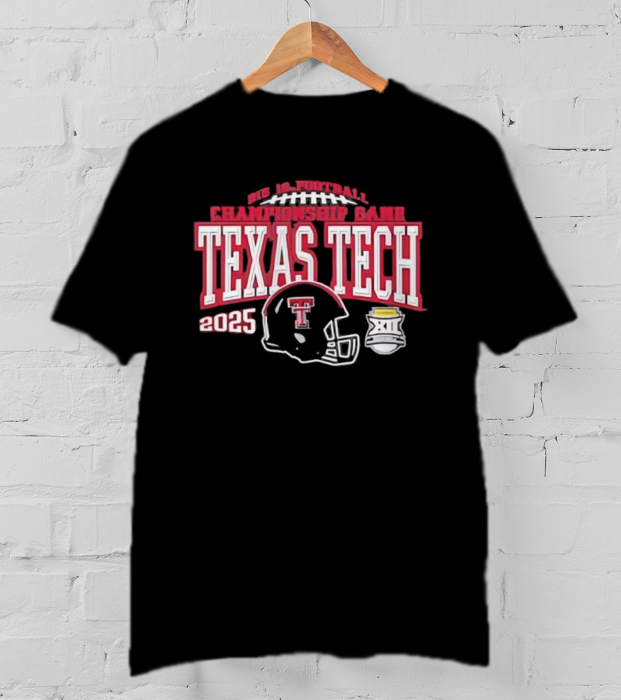 Texas Tech Red Raiders Big 12 Football Championship Game 2025 T-Shirt