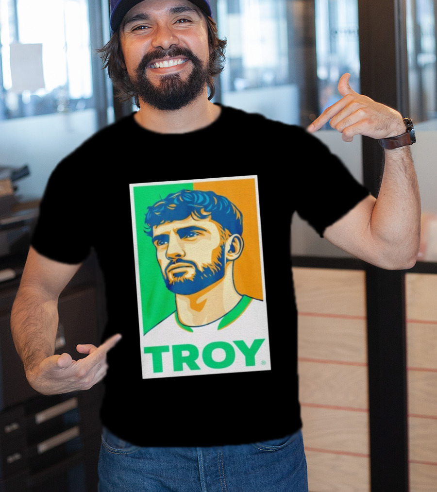Troy Parrott Ireland Qualifiers Green White Orange T-Shirt