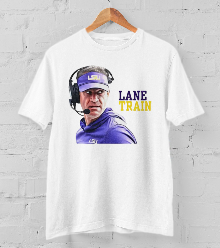 Lane Train Funny Coach LSU Tigers T-Shirt