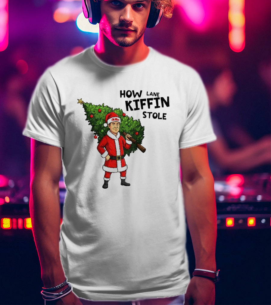 How Lane Kiffin Stole Christmas Ole Miss Santa Tree T-Shirt