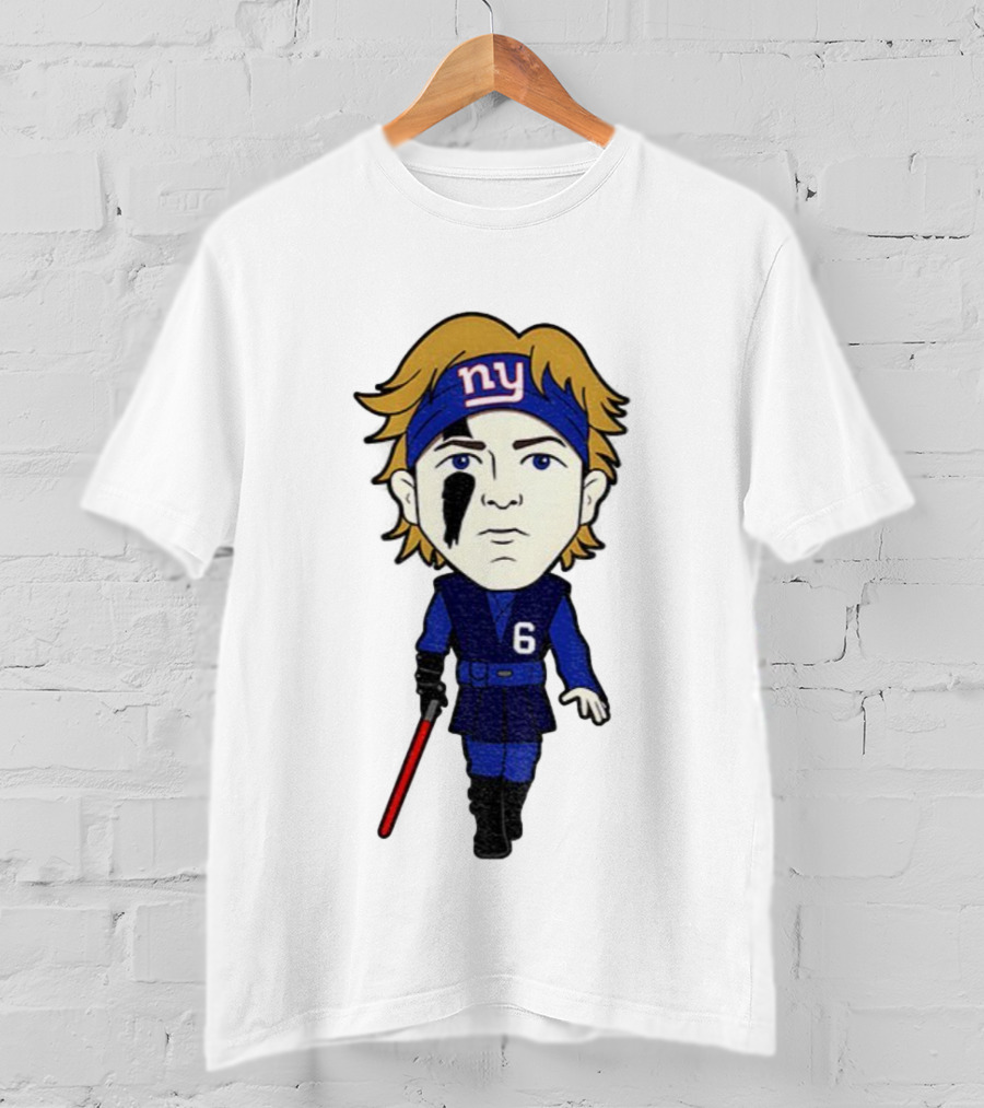 Cam Skattebo Cartoon NY Force Be With You T-Shirt