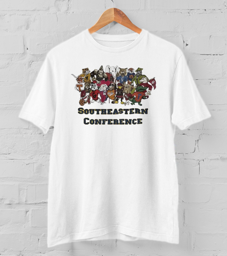 Southeastern Conference SEC School Mascots Game Day T-Shirt