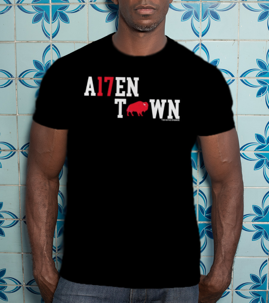 Buffalo Bills A17ENTOWN Red Bison Logo T-Shirt