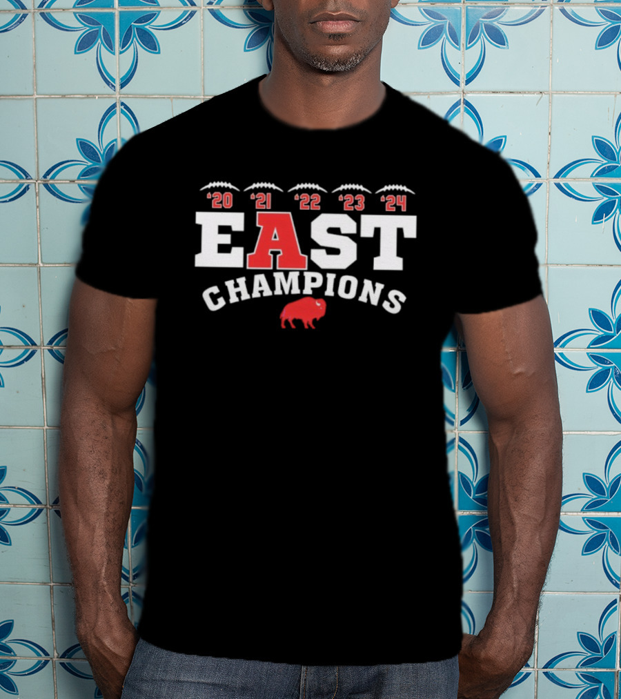 Buffalo Bills East Champions 2020 2021 2022 2023 2024 T-Shirt