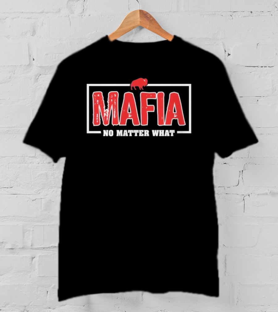 Buffalo Bills Mafia No Matter What Red Buffalo Symbol T-Shirt