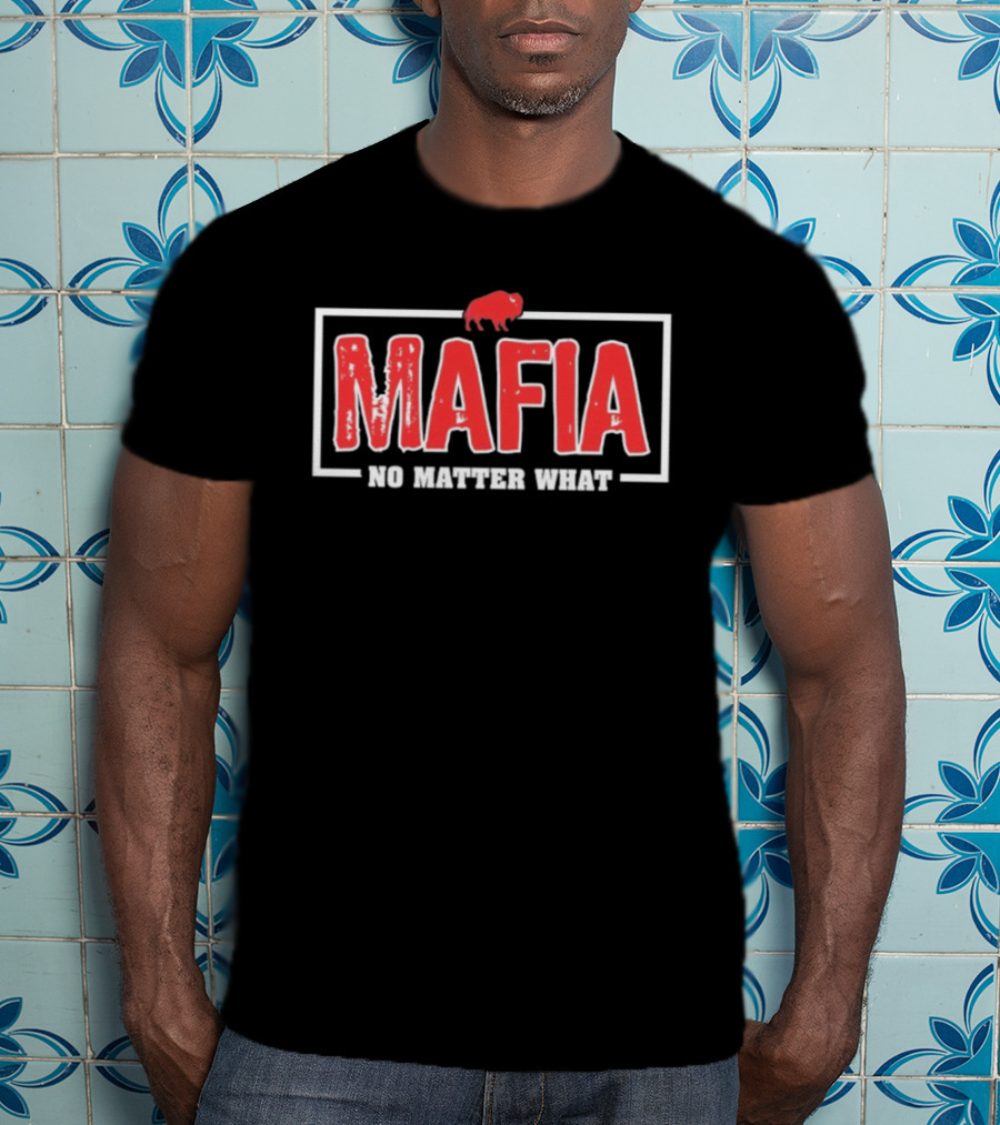 Buffalo Bills Mafia No Matter What Red Buffalo Symbol T-Shirt