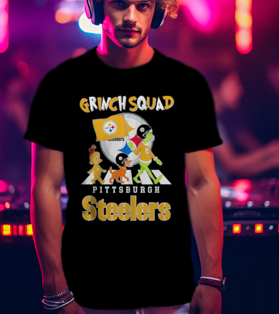 Grinch Squad Pittsburgh Steelers Cindy Lou Max T-Shirt