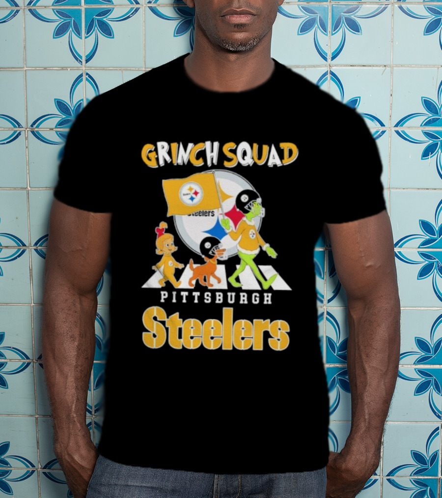 Grinch Squad Pittsburgh Steelers Cindy Lou Max T-Shirt