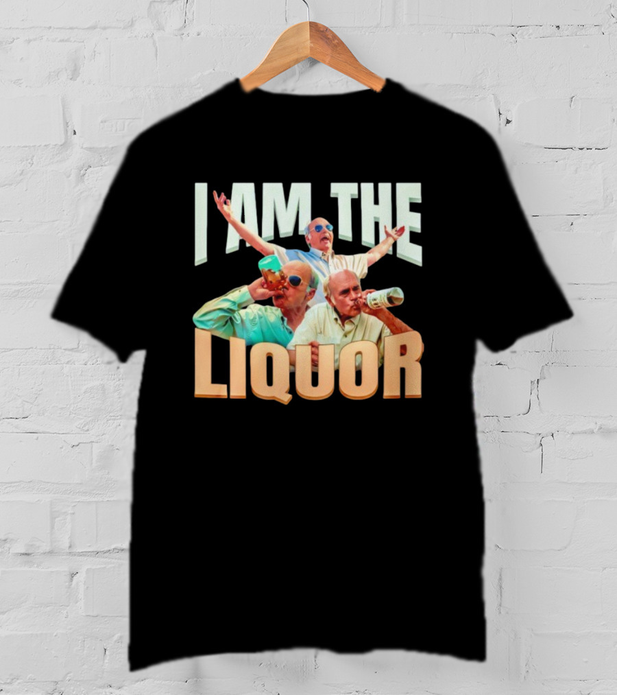 I Am The Liquor TV Show Character With Sunglasses And Drinking бутылка T-Shirt